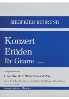 Konzert-Etüden für Gitarre. Bd. 1